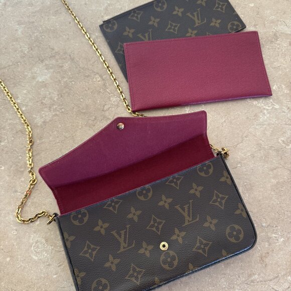 100% Authentic Louis Vuitton Pochette Felicie Monogram - Picture 6 of 10